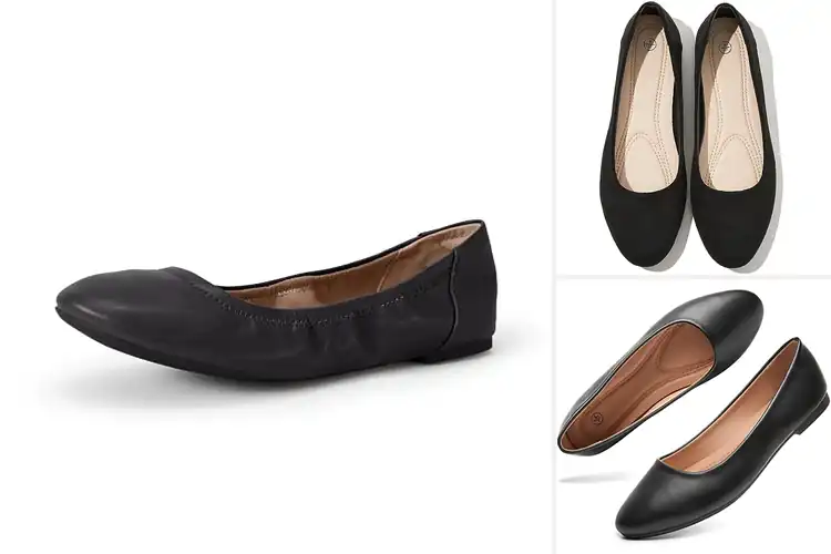 Detailed view of Best Black Flats: Top 10 Picks for Comfort & Style