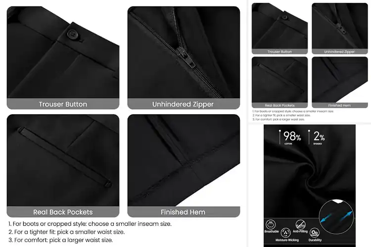 Detailed view of Best Black Skinny Suit Pants: Top Styles for a Sharp Upgrade