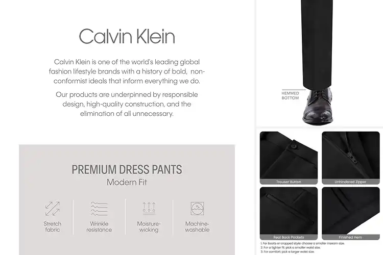 Detailed view of Best Black Suit Pants: Top 10 Stylish Picks