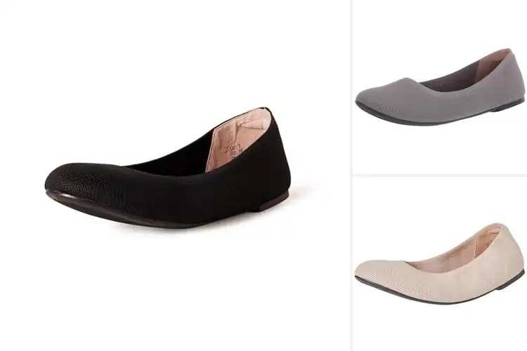 Detailed view of Best Breathable Knit Ballet Flats: Cool Comfort Picks