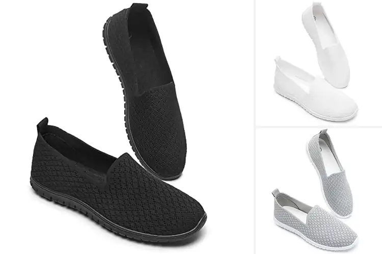 Detailed view of Best Breathable Mesh Slip On Flats