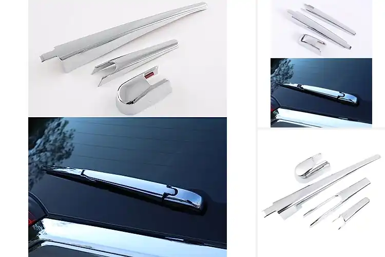 Detailed view of Best Chrome Rear Wiper Strip Covers