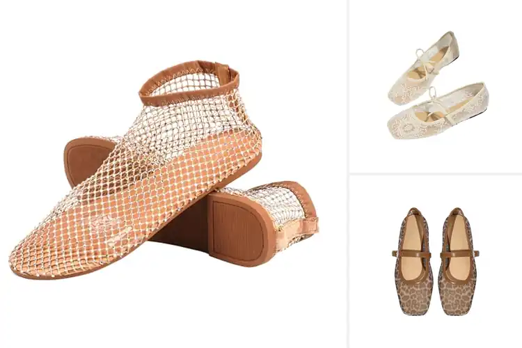 Detailed view of Best Dressy Mesh Flat Shoes: Stylish Comfort for Every Step