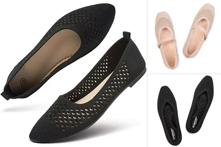 Detailed view of Best Knit Mesh Flats for All‑Day Comfort & Style