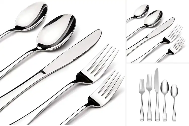 Detailed view of Best Large Flatware Sets for Effortless Dining