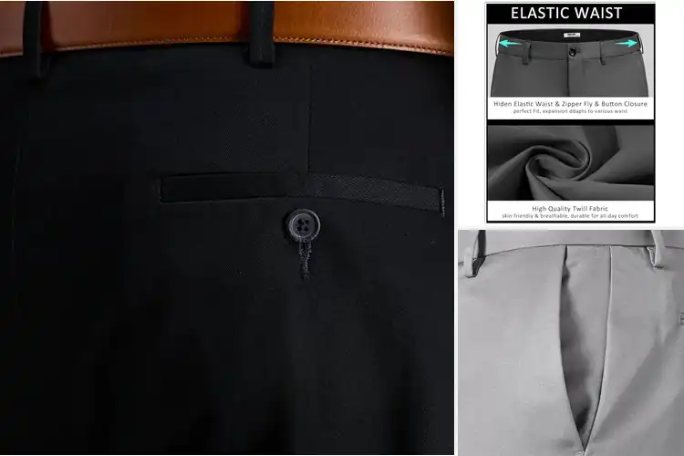 Detailed view of Best Men’s Wedding Dress Pants