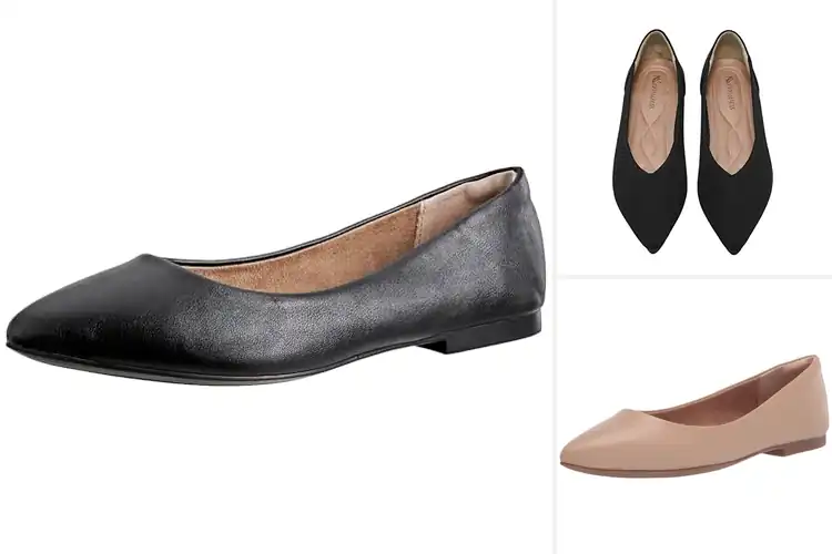 Detailed view of Best Pointed Toe Flats