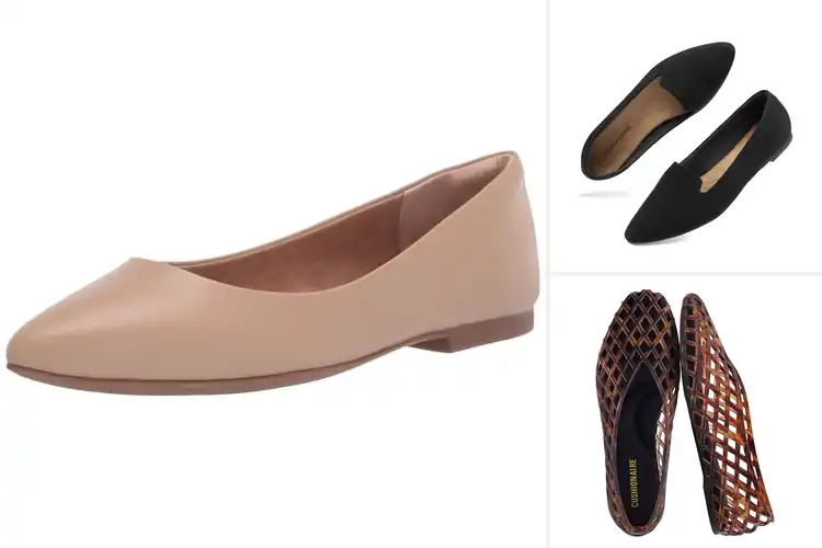 Detailed view of Best Pointed Toe Slip On Flats