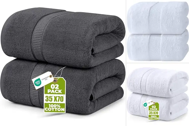 Detailed view of Best Pure Cotton Bath Sheets