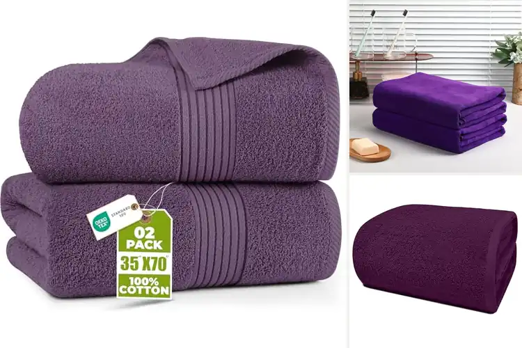 Detailed view of Best Purple Bath Sheets: Top 10 Luxurious Picks