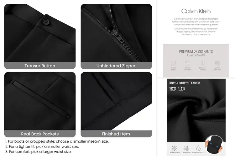 Detailed view of Best Skinny Dress Pants
