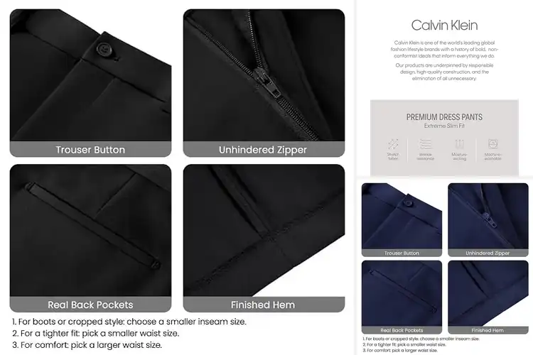 Detailed view of Best Slim Fit Suit Pants: 10 Stylish & Comfortable Options