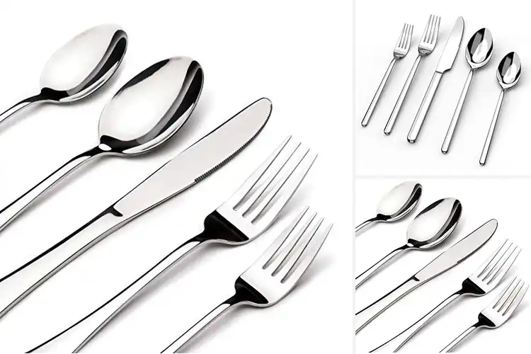 Detailed view of Best Stainless Steel Silverware Sets