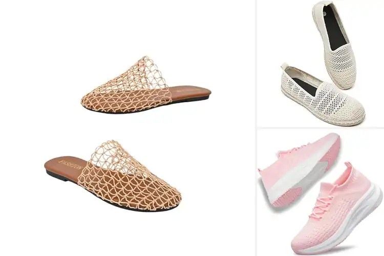 Detailed view of Best Women’s Mesh Slip Ons